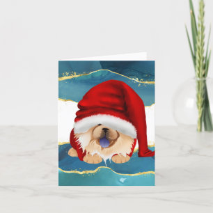 Fêtes Annuelles GNOME POUR LES CHOWLIDAYS - Cartes de chow rouges