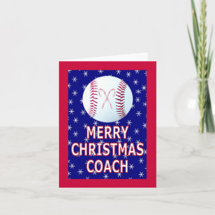 Fêtes Annuelles Joyeux Noël Cartes de voeux pour les entraîneurs