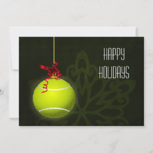 Fêtes Annuelles pour le joueur de tennis Cartes de Noël