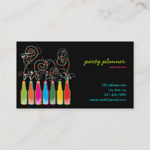 Fêtes Bubbly ! Carte de profil du planificateur de
