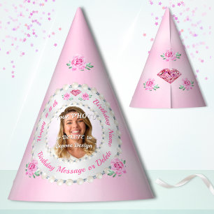 Fêtes Chapeaux de fête personnalisés et avec PHOTO, Chap