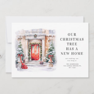 fêtes de noël déménagement faire-part