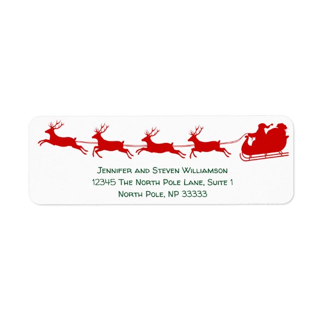Fêtes de Noël du Père Noël Reindeer Sleigh (Devant)