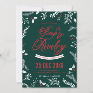 Fêtes de Noël Fête d'hiver Berries Invitation