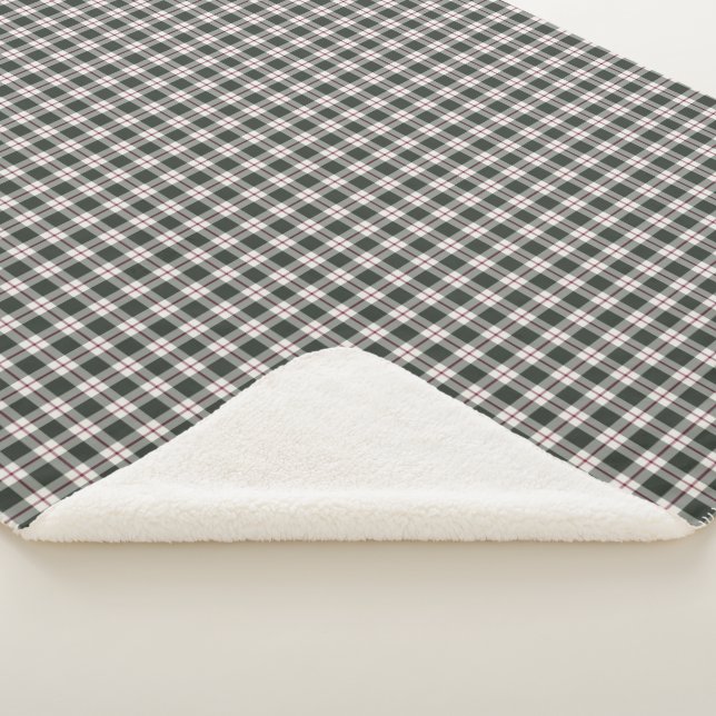 Fêtes de Noël vert foncé et rouge plaid (3/4)