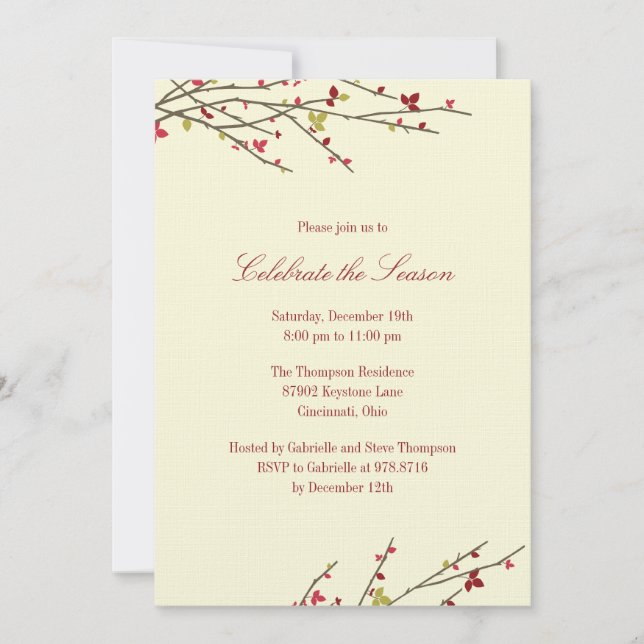 Fêtes et fêtes Invitation (Devant)