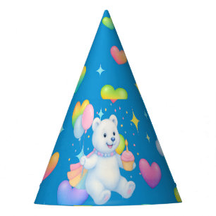 Fêtes Zarah l'ours polaire dansant, Chapeaux de fête en