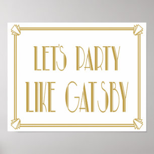 Fêtons comme Gatsby Art Déco imprimé