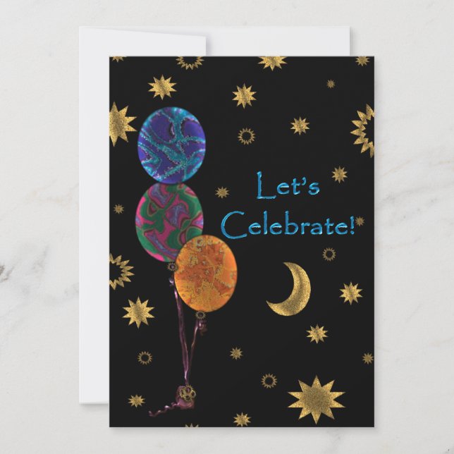 Fêtons - Invitations de fête (Devant)