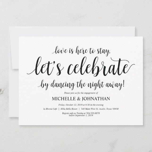 Fêtons, invitations du Parti de l'engagement (Devant)