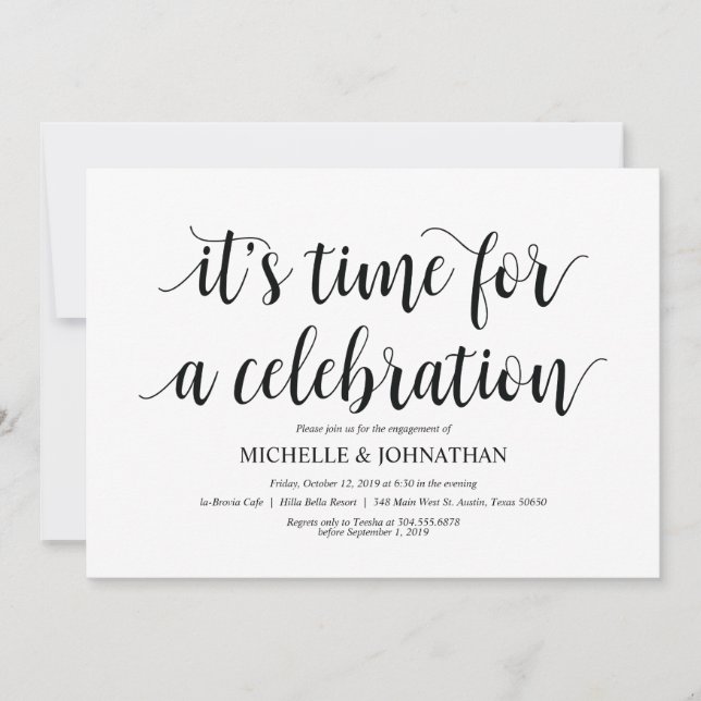 Fêtons, invitations du parti Engagement (Devant)