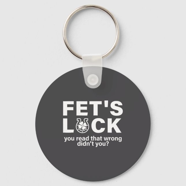 Fet's Luck St Patricks Irish Keychain (Front)