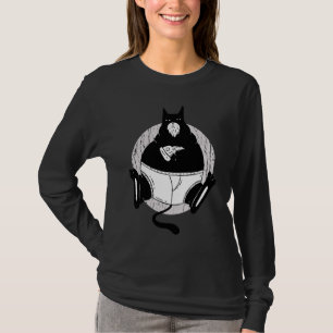 Fette Cat Loves Pizza All Was I Need Is Meine T-Shirt