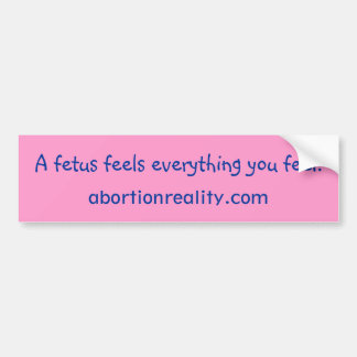 fetus bumper sticker