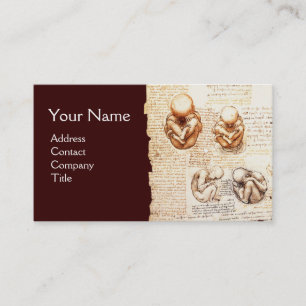 Fetus in the Womb,Obstetrics,Gynecology,Medical Business Card