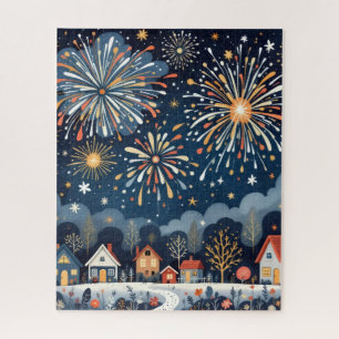 Feu d'artifice patriotique Puzzle Artistique