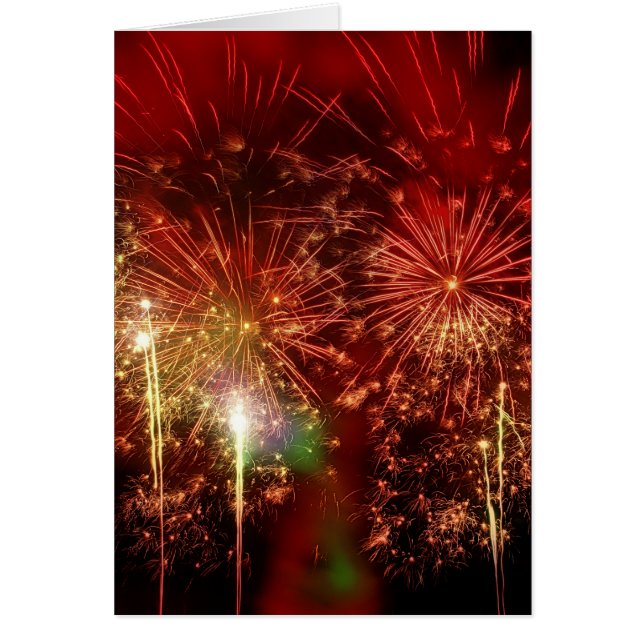 Feu d'artifice rouge impressionnant (Devant)