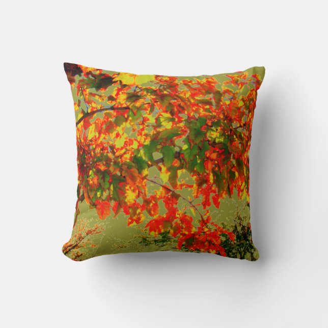 'Feu d'automne' Oreiller (Recto)