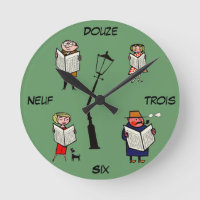 Feu de lecture Vintage Horloge Française