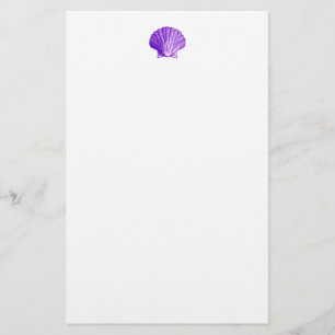 Feu de Lune Tropicale Purple Sea Shell papeterie