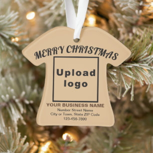 Feu de Noël d'affaires Brown forme de chemise acry