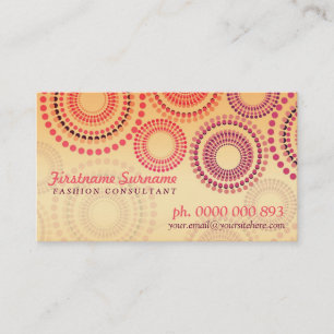 Feu d'été Fashion Cartes de visite de vente au dét