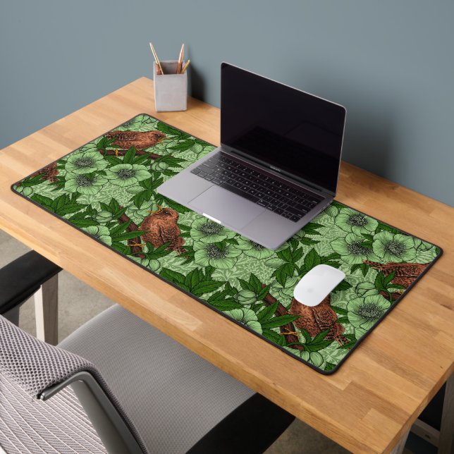 Feu et hellebore, vert clair (Bureau 2)