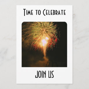 FEU ET INVITATION AMUSANTE TOUTE OCCASION