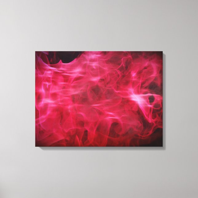 Feu rose chaud et toile de flamme (Recto)