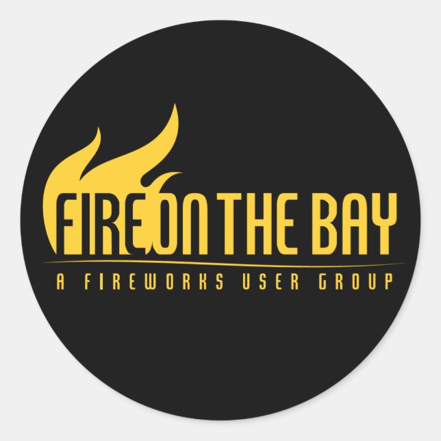 Feu Sur La Baie - Stickers ! (Devant)