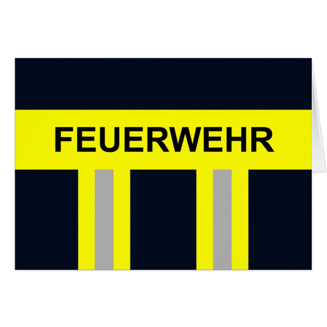 Feuerwehr Symbol Uniform Blau (Front Horizontal)