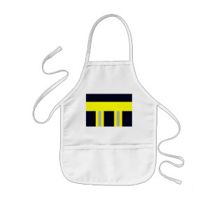 Feuerwehr Symbol Uniform Blau Kinderschürze Kids Apron