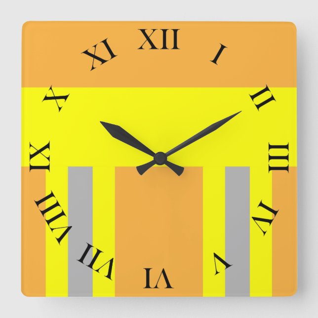 Feuerwehr Symbol Uniform Sandfarben Quadratische W Square Wall Clock (Front)