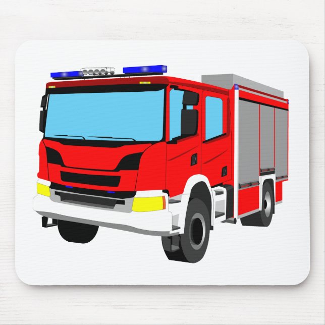 Feuerwehrauto Löschfahrzeug Mousepad (Front)
