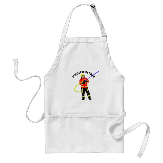 Feuerwehrmann in Einsatzkleidung  Schürze Standard Apron (Front)