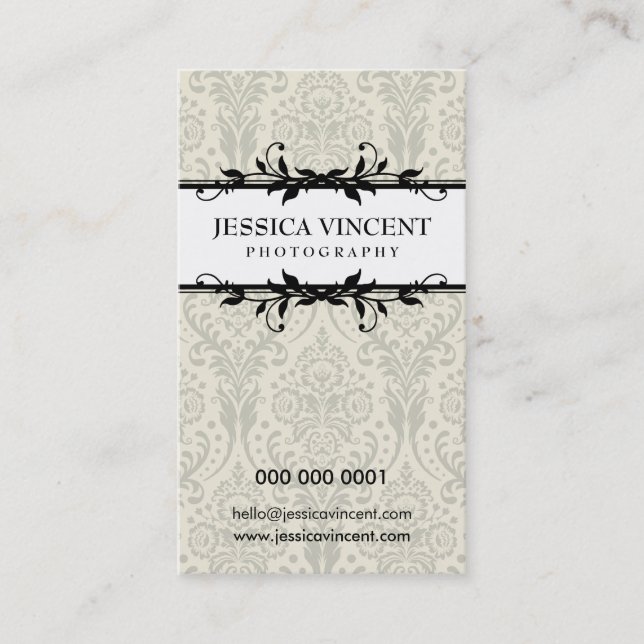 feuillage carte de visite élégant (Devant)
