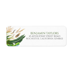 Feuillage exotique de jungle feuilles de palmier d