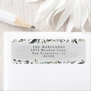 Feuillage moderne eucalyptus gris vert élégant