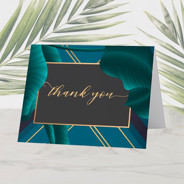Feuillage Tropical Luxueux Merci (Créateur téléchargé)