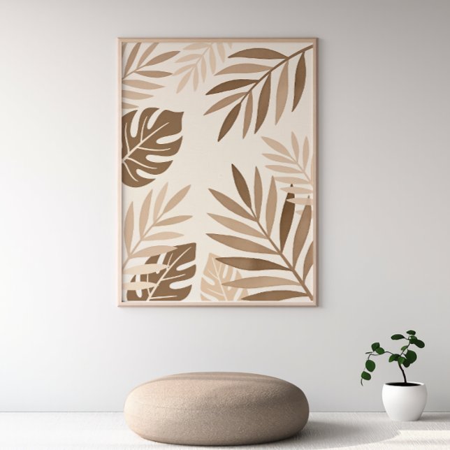 Feuillage tropical - Poster Japandi Poster-Minimal (Créateur téléchargé)