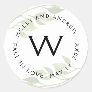 feuillage vert feuille STICKER partie/mariage