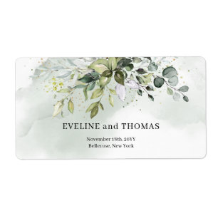 Feuillage vert luxuriant eucalyptus sauge or