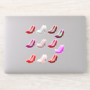 Feuille/11 par Chaussures à talon élevé Sticker dé