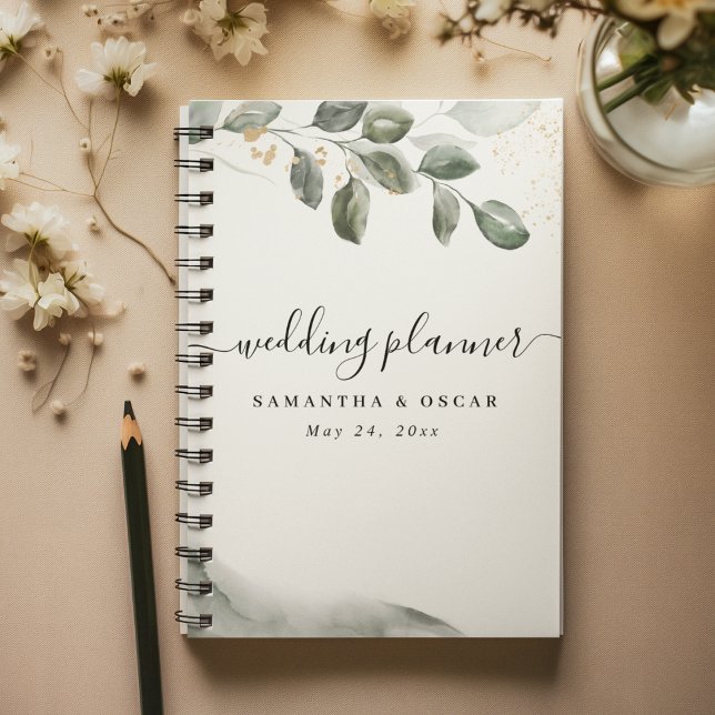 Feuille aquarelle de verdure douce | Poussière d'o (Créateur téléchargé)