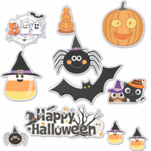 Feuille autocollants Halloween
