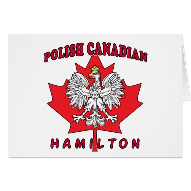 Feuille canadienne polonaise Hamilton (Devant horizontal)