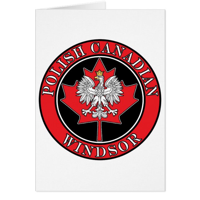 Feuille canadienne polonaise ronde Windsor (Devant)