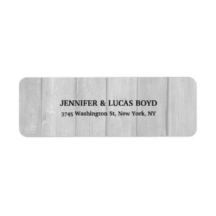 Feuille classique en bois gris style rétro unique