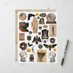 Feuille clipart Halloween vintage