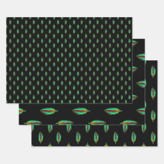 Feuille colorée de la jungle néon